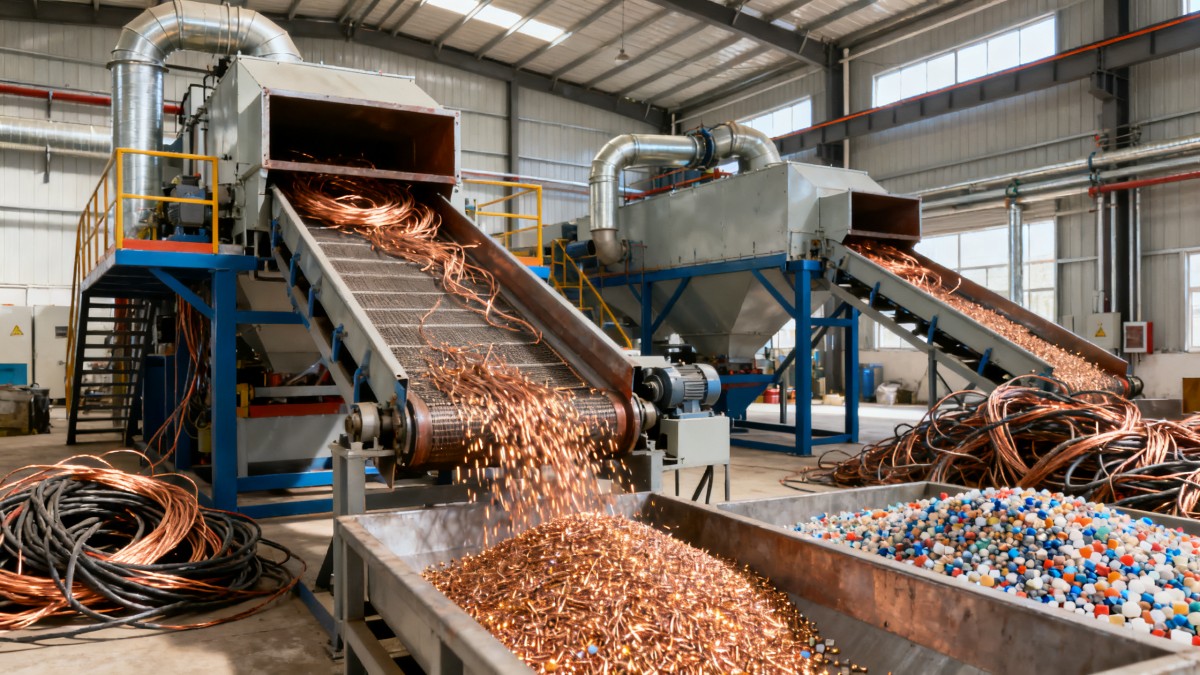 Copper Wire Granulator Output Depends on More Than Blade Speed Copper Wire Granulator Output Depends on More Than Blade Speed