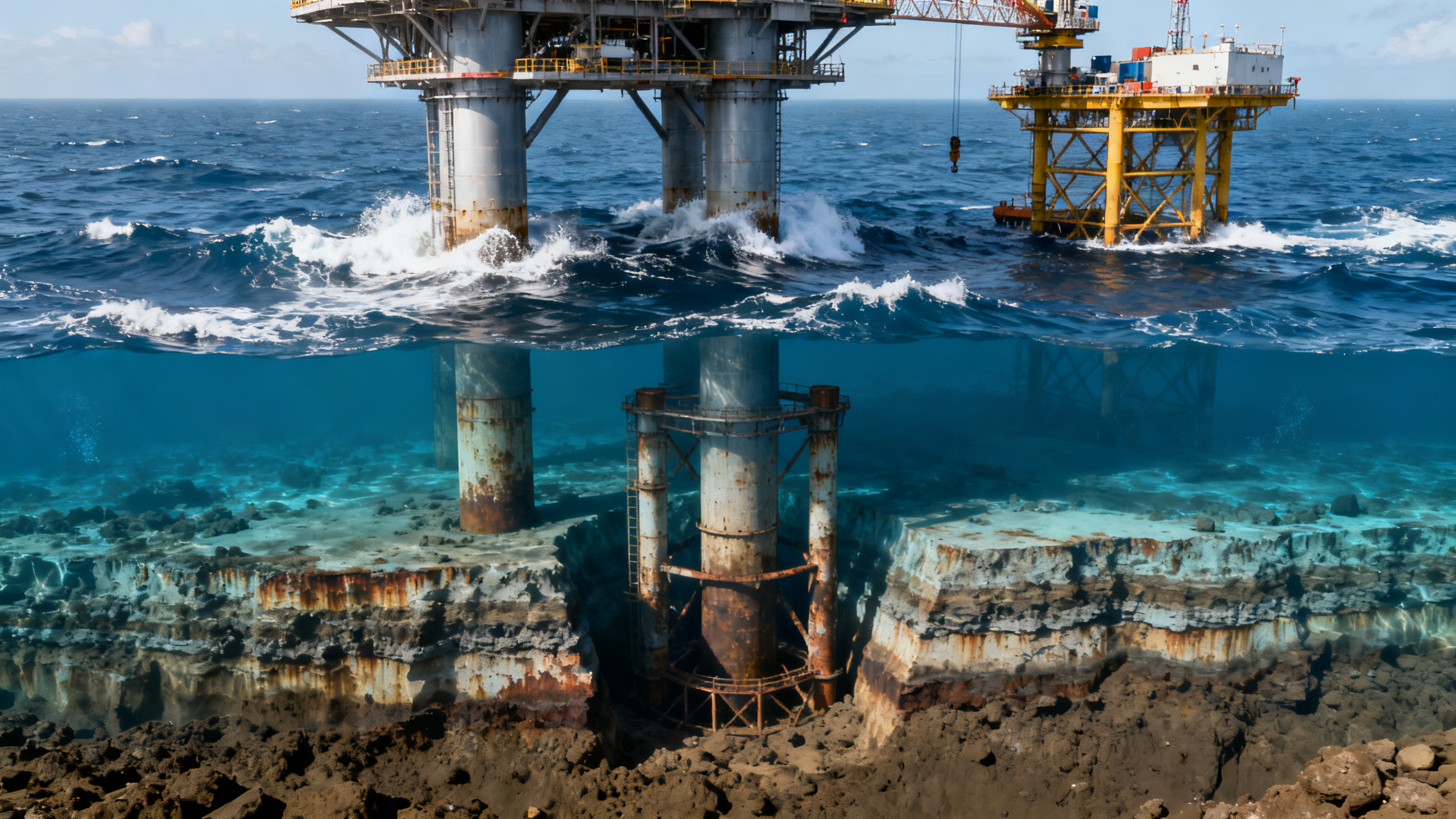 What makes foundational engineering harder for offshore structures?