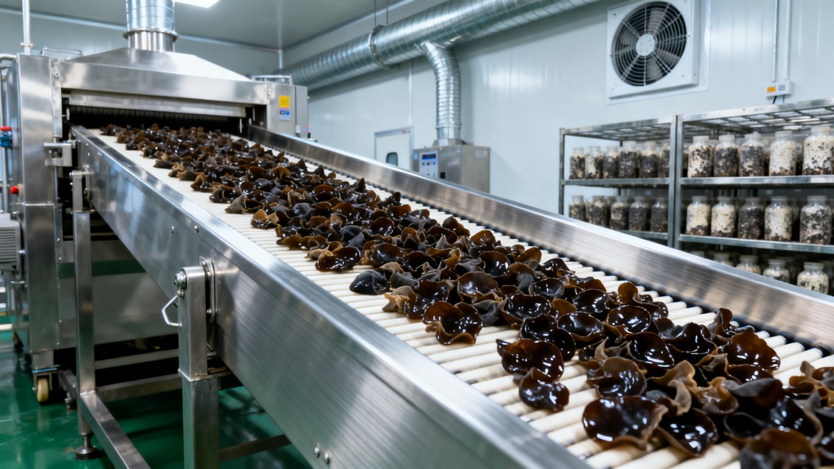 Dongning Black Fungus Output to Exceed $390M; Demand Rises for Food-Grade Stainless Steel Conveyor Belts