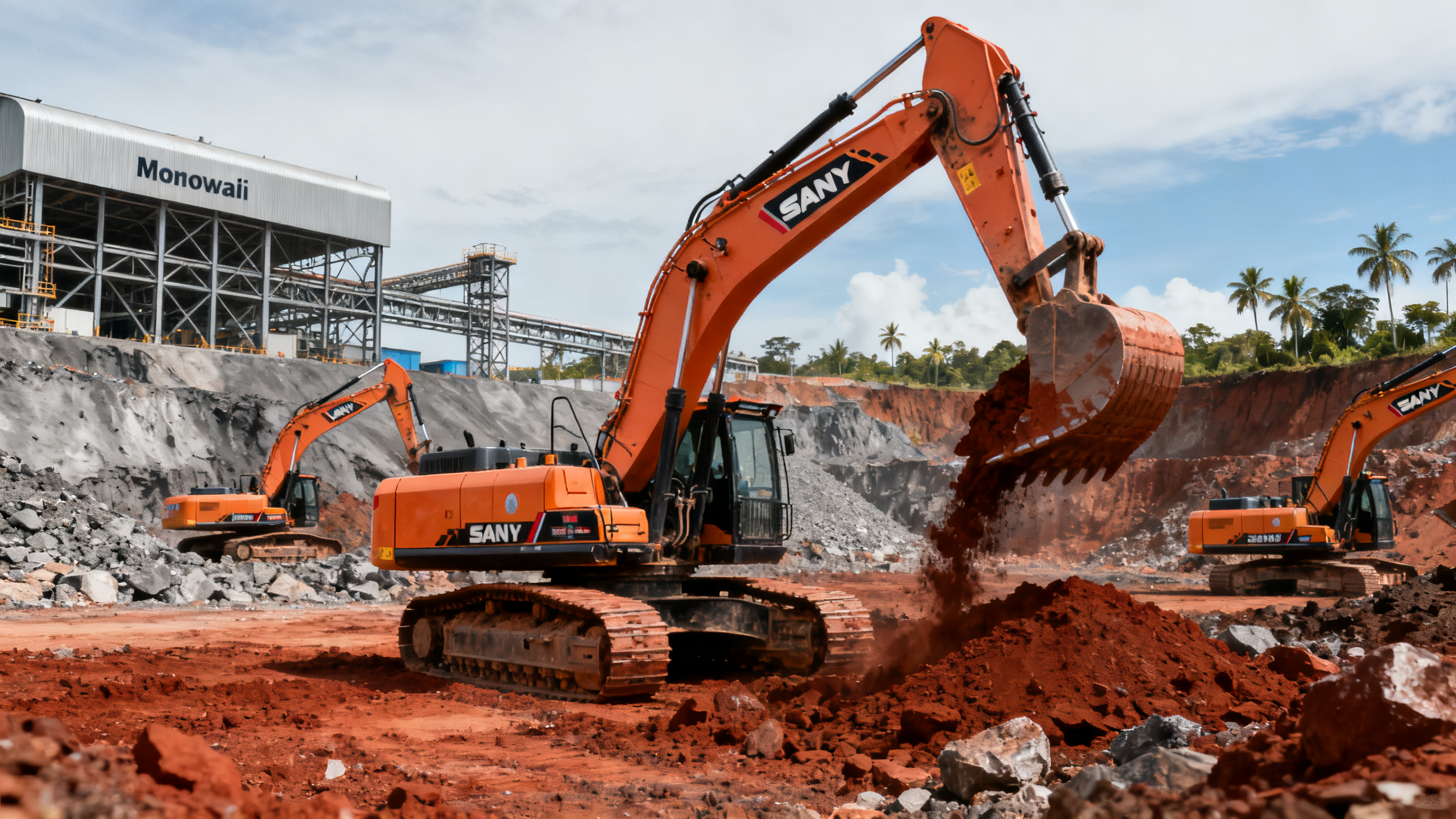Indonesia's Nickel Mines Shift to SANY Excavators, Boosting Chinese Component Exports