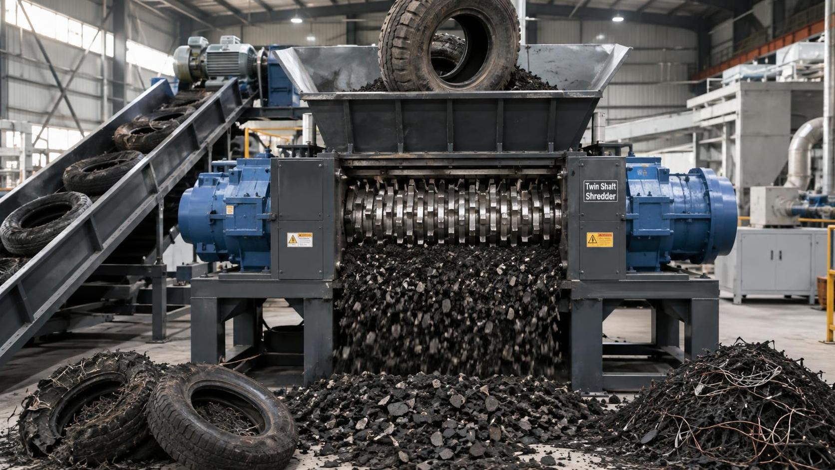 How to Choose a Twin Shaft Shredder for Tires: Torque, Throughput, and Knife Design
