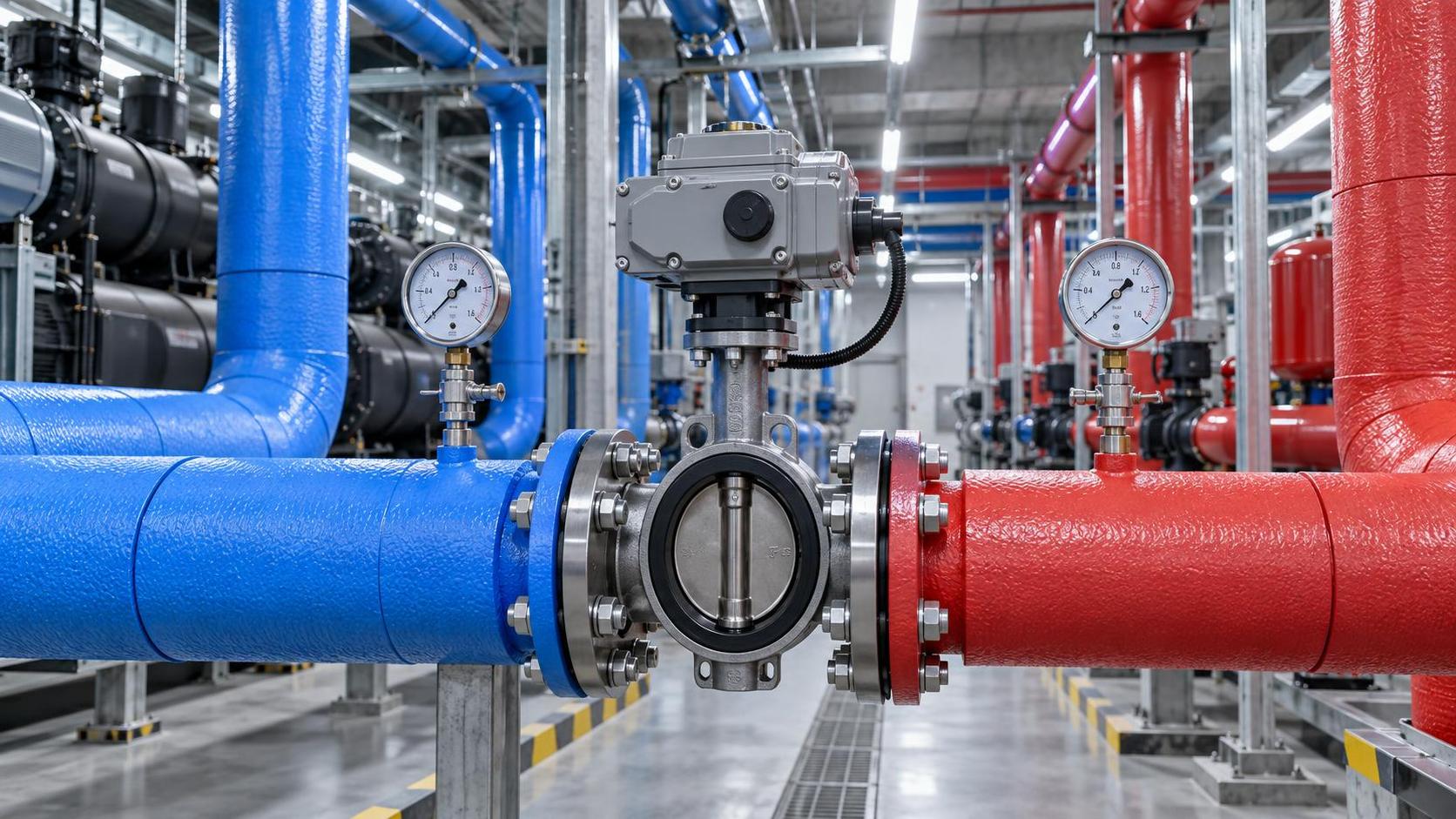 How to Size a Wafer Butterfly Valve for HVAC Chilled-Water and Heating Loops