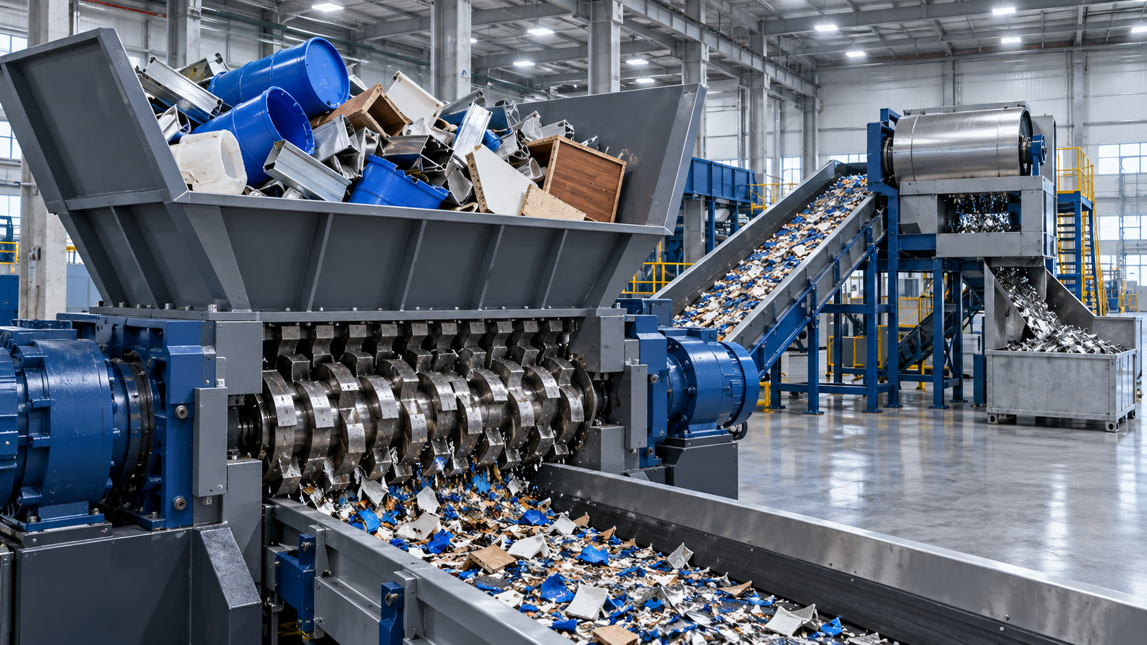 How to Select a Twin Shaft Shredder for Bulky Waste, Scrap Metal, and Plastics