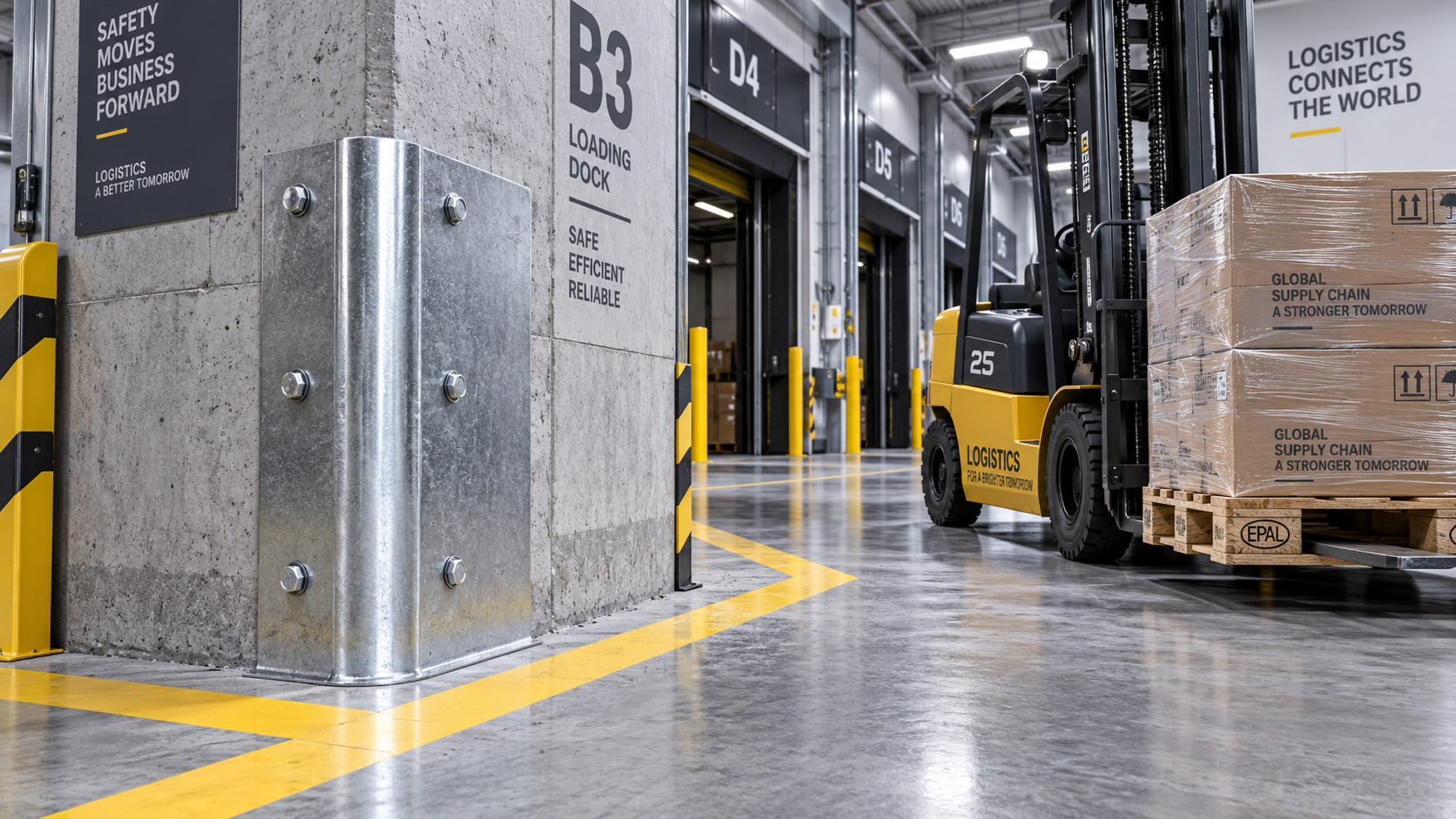 How to Specify Steel Heavy-Duty Corner Guards for Loading Bays and High-Traffic Areas