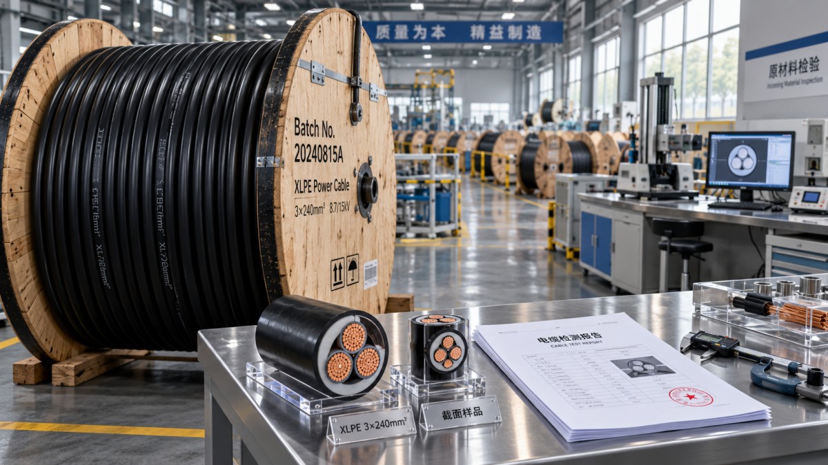 Choosing an XLPE Power Cable Supplier: Test Reports, Traceability, and Lead Times