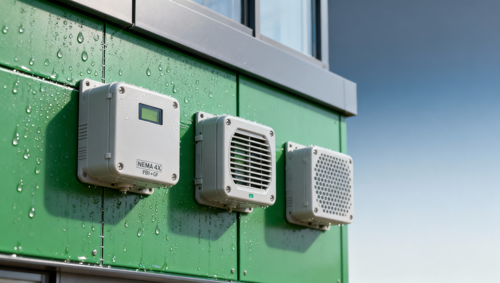Green building envelope sensors misreporting dew point due to condensation micro-traps