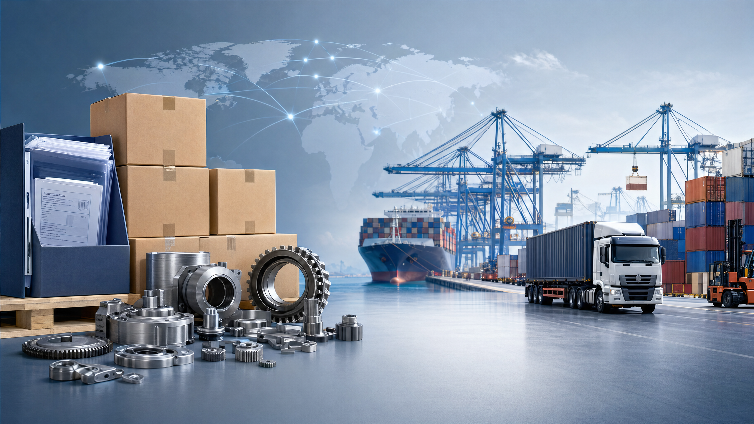 Which export trade policy fits a factory shipping to multiple markets