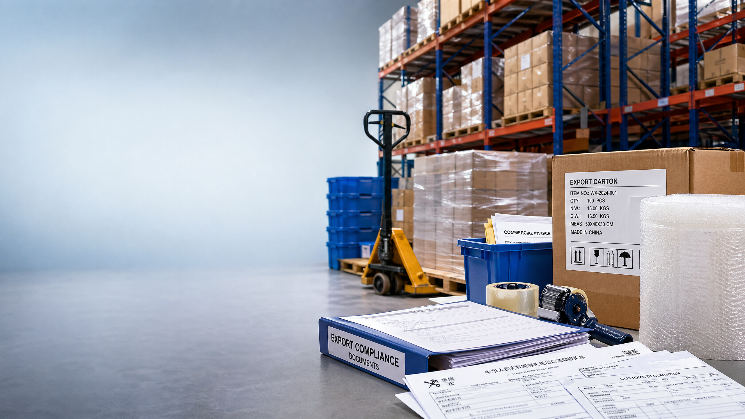 What to check in export trade policy for warehouse supplies before ordering