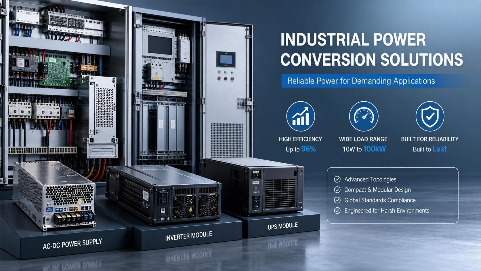 Power Conversion Equipment: How to Compare Efficiency, Load Range, and Reliability