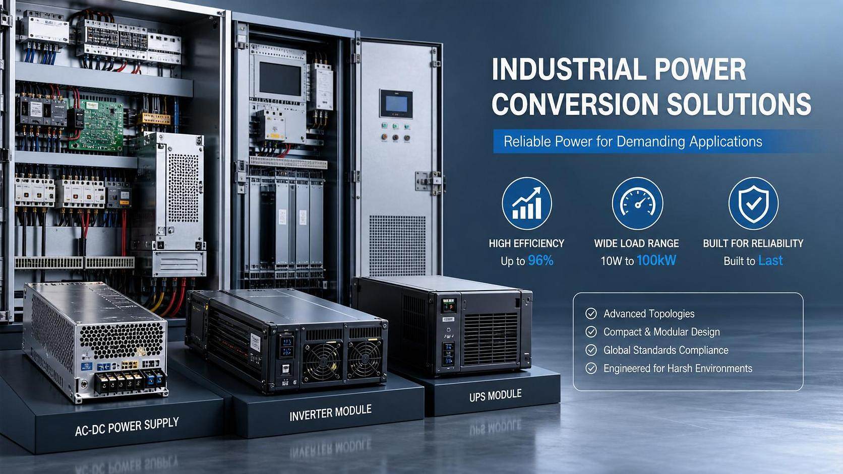 Power Conversion Equipment: How to Compare Efficiency, Load Range, and Reliability