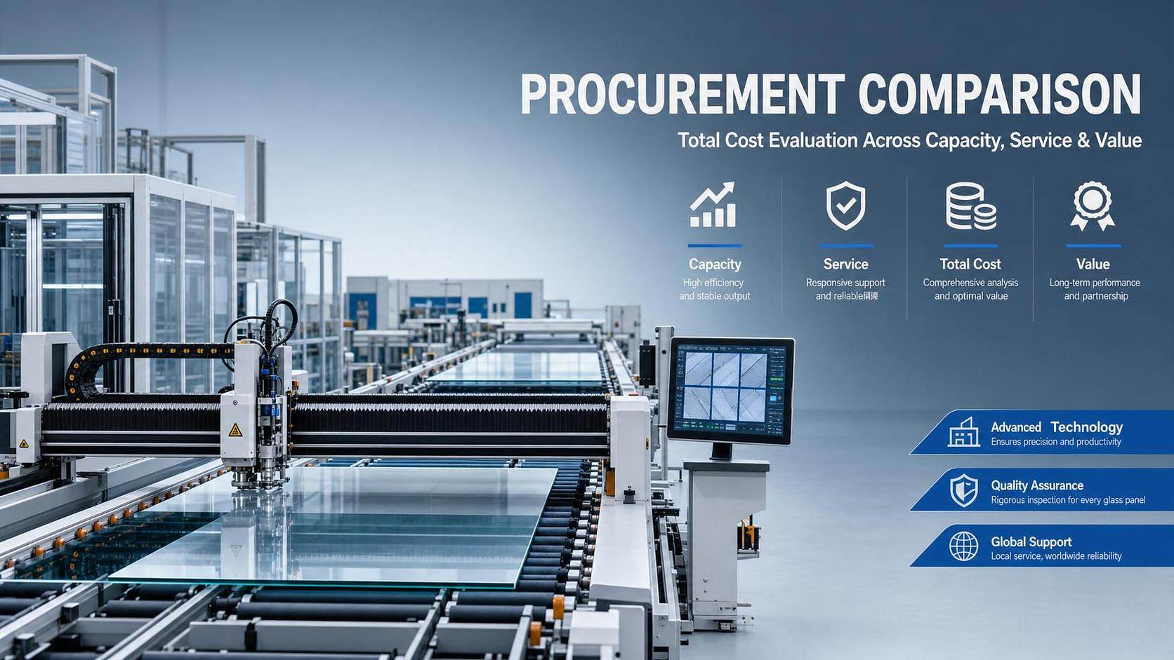 How to Compare Glass Manufacturing Equipment Suppliers by Output, Service, and Total Cost