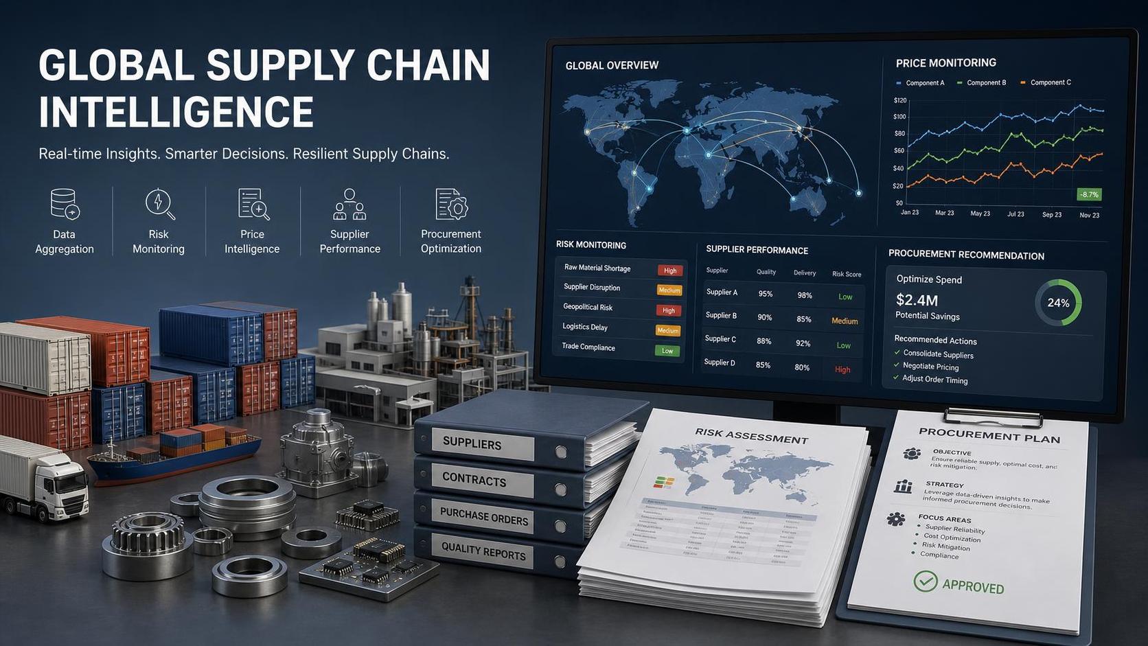 What Drives Supply Chain Intelligence Pricing Across Data Sources and Features?
