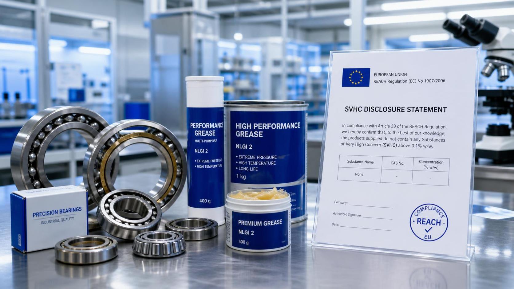 EU REACH Extends SVHC Disclosure to Bearing Lubricants