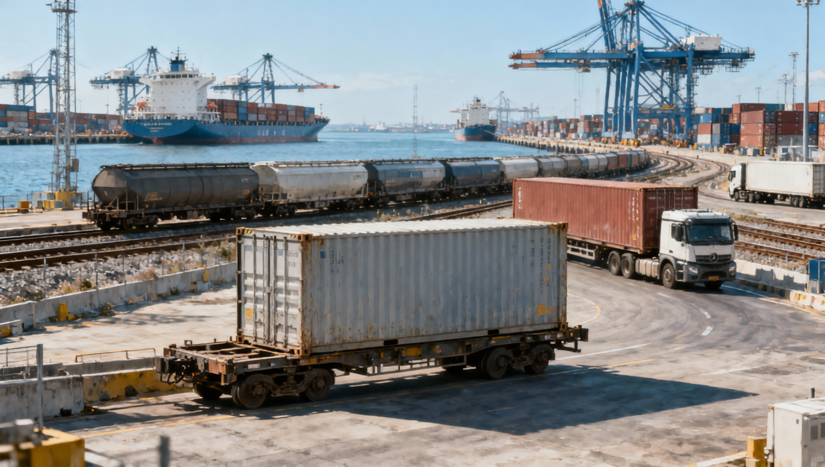 What causes late deliveries on intermodal freight routes?
