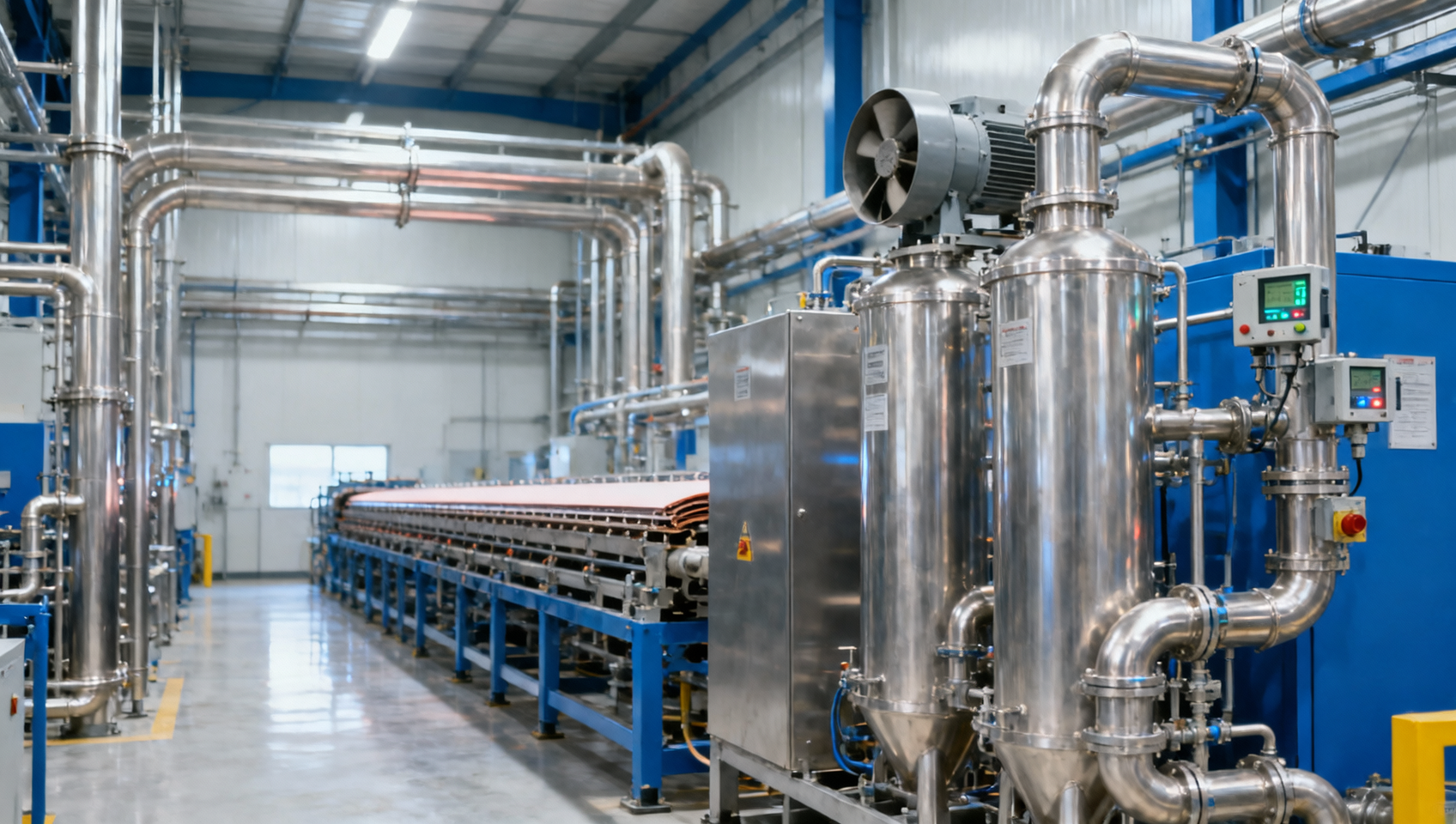 Sizing a VOC abatement system for battery manufacturing solvent loads