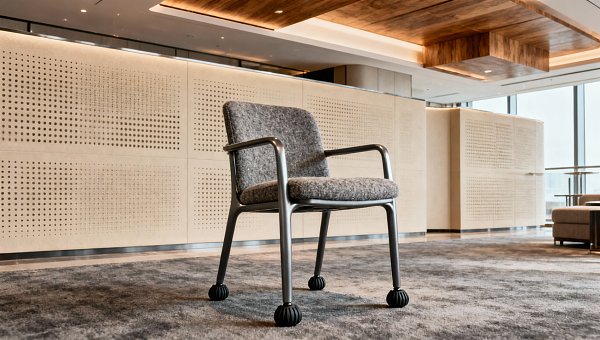 Hotel chairs tested for both durability and low-frequency transmission Hotel chairs tested for both durability and low-frequency transmission