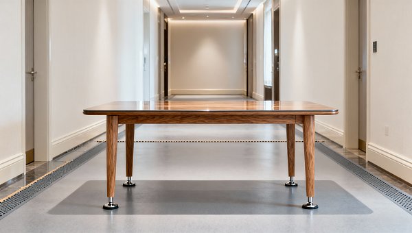 What happens to hotel tables when placed on floating floors—real case data from 2026