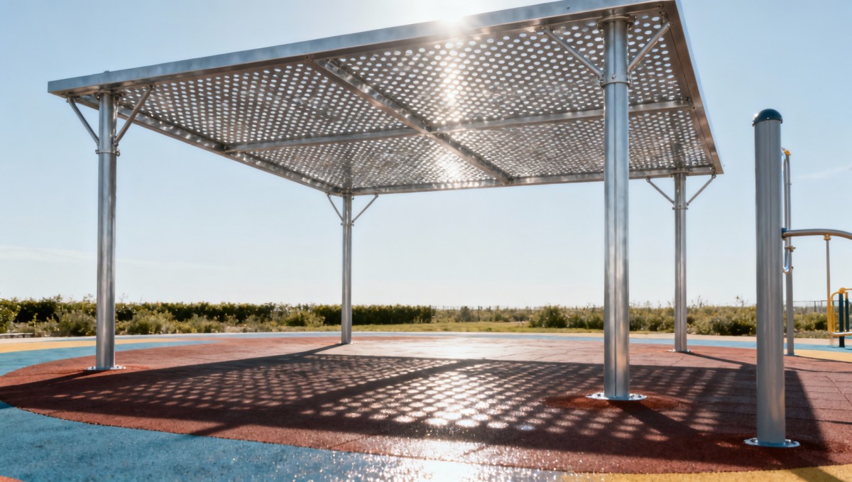 Playground shade structures that actually lower surface temps — not just look good Playground shade structures that actually lower surface temps — not just look good