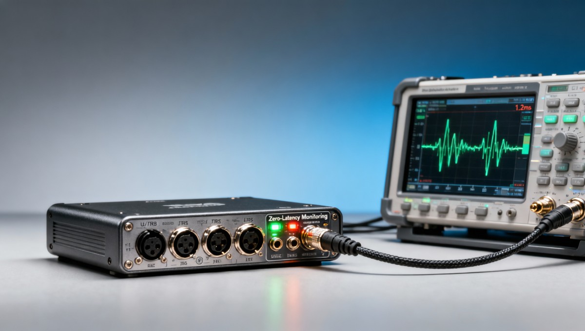 Recording studio gear with ‘zero-latency monitoring’—tested latency vs. claimed specs Recording studio gear with ‘zero-latency monitoring’—tested latency vs. claimed specs