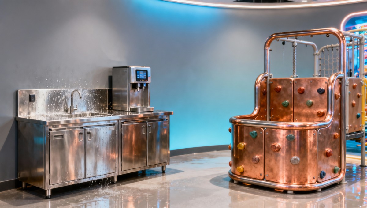 Commercial kitchen furniture that handles steam, spills, and 18-hour shifts
