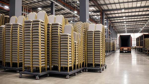Banquet chairs wholesale: stacking height can change storage costs