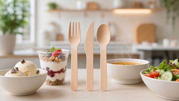 Disposable wooden cutlery and the taste issue customers notice Disposable wooden cutlery and the taste issue customers notice