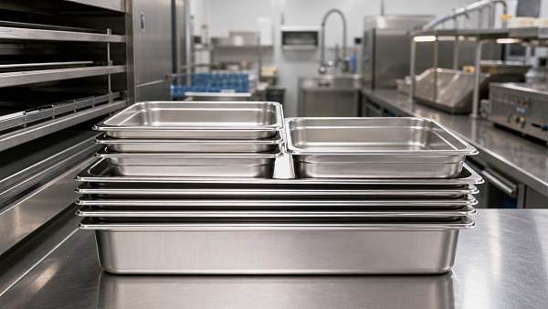 Stainless steel GN pans with reinforced corners last longer in busy kitchens Stainless steel GN pans with reinforced corners last longer in busy kitchens