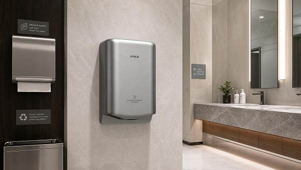 Commercial hand dryers can lower waste, but noise still matters