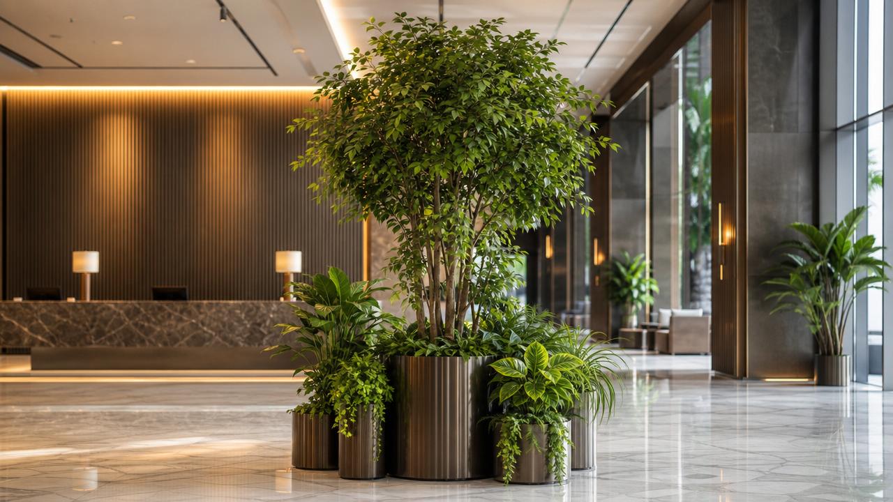 Artificial plants for hotels: where they look premium, not fake
