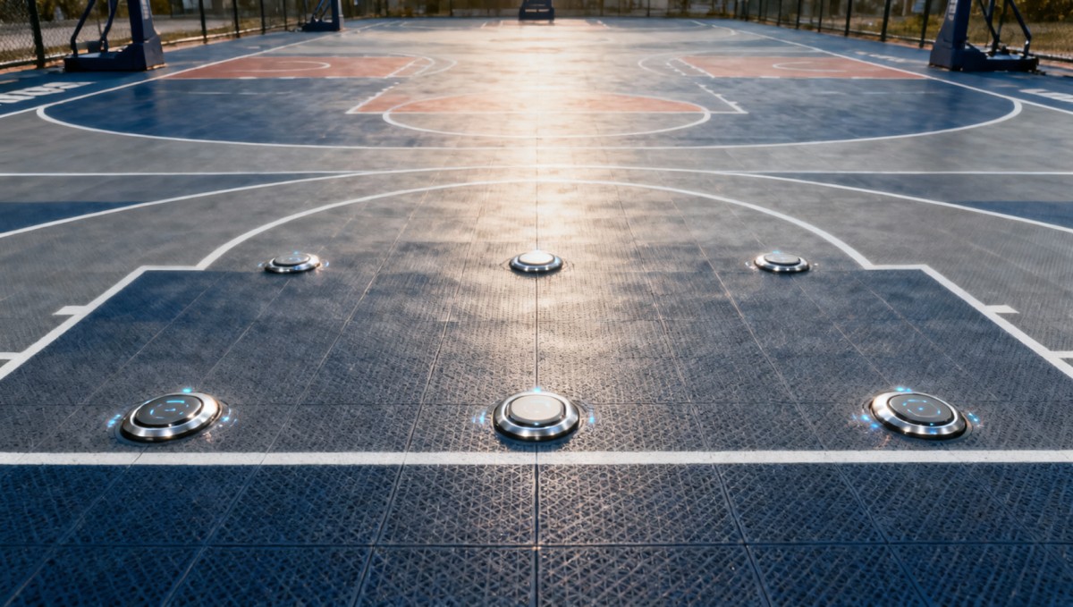 HuaiBA Basketball Court in Jinan Adopts Chinese Smart Flooring HuaiBA Basketball Court in Jinan Adopts Chinese Smart Flooring