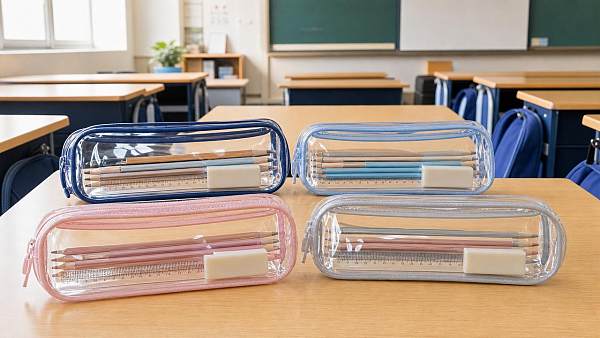 Clear pencil cases that last longer in busy school settings