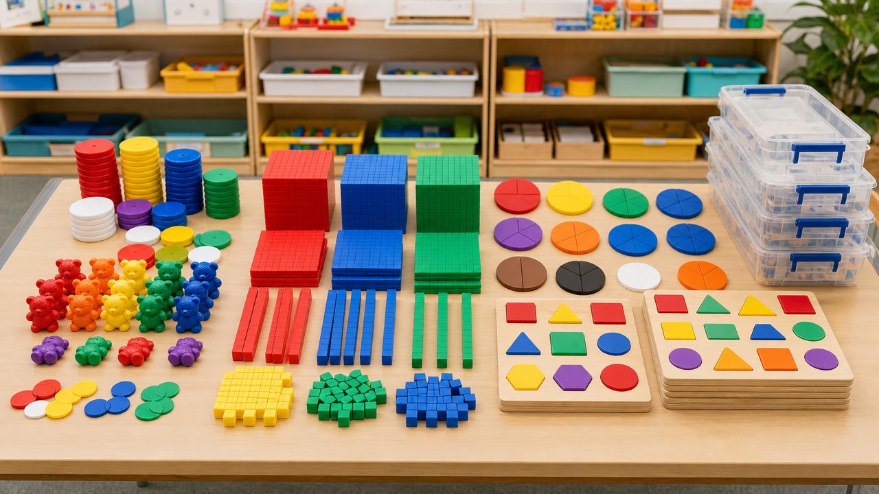 Math manipulatives bulk orders that support mixed-age classrooms
