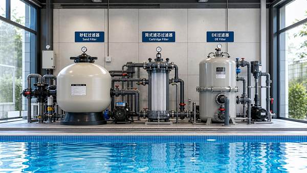 Commercial Swimming Pool Filters: Sand, Cartridge, or DE?