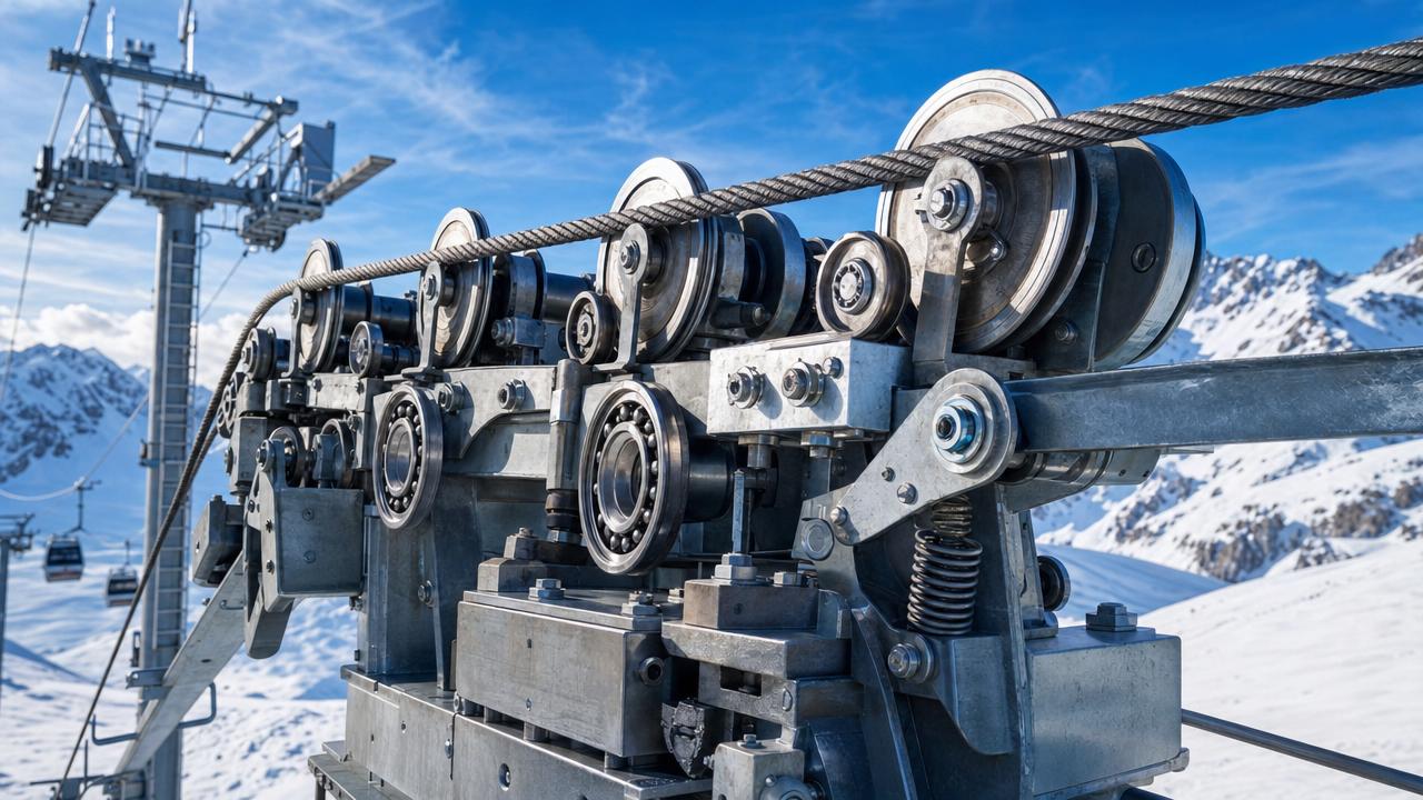 What changes first when ski lift parts start to wear out?
