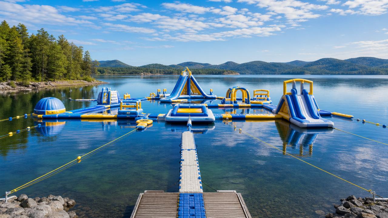 What makes floating water parks expensive to maintain?