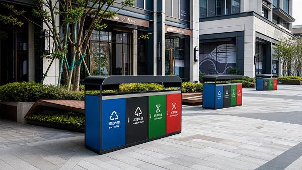Outdoor trash receptacles that reduce overflow complaints