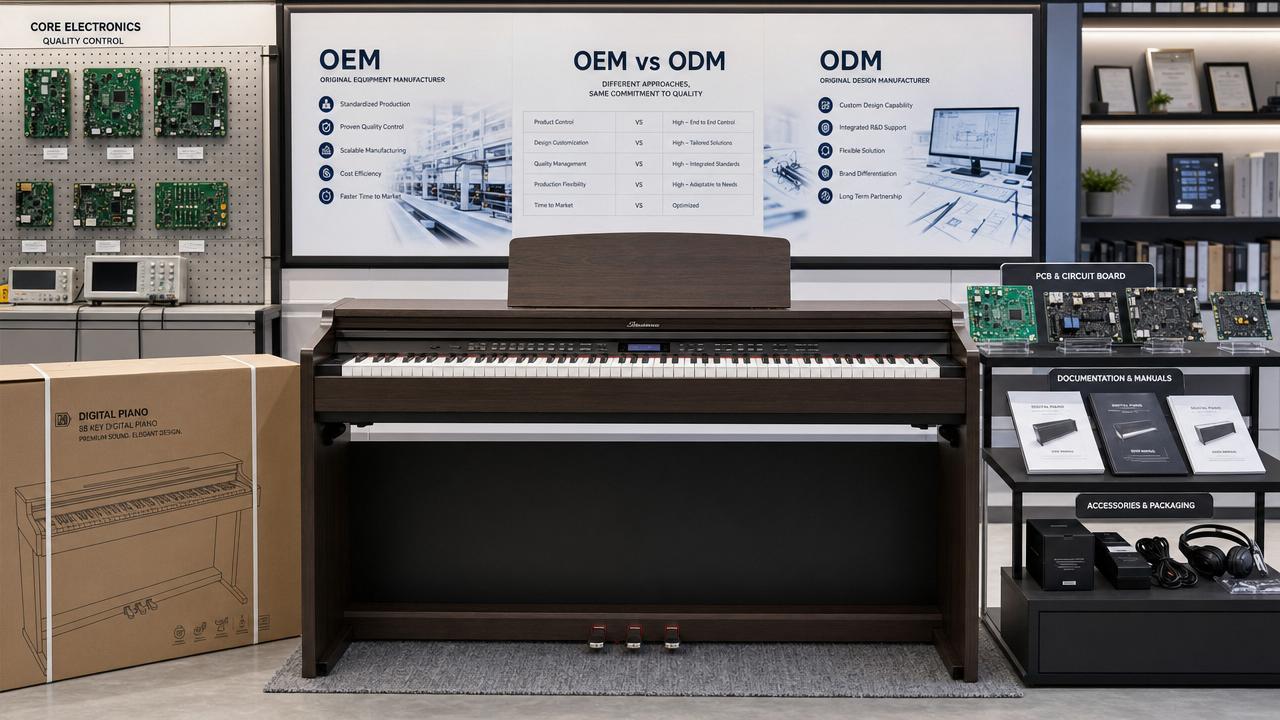 Digital Pianos OEM or ODM? What Changes in Product Control