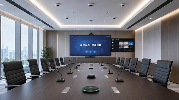 How do conference microphone systems affect meeting clarity?