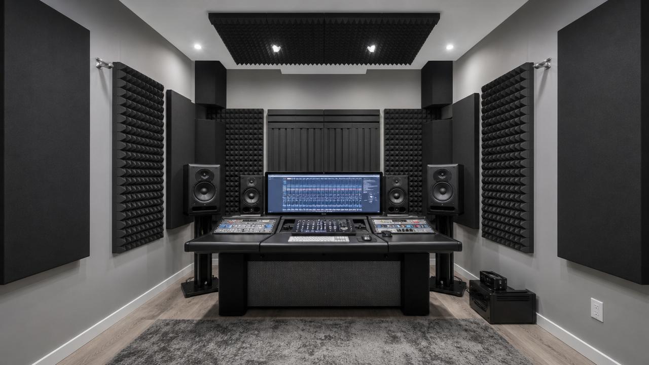Studio acoustic foam panels can help, but where exactly?