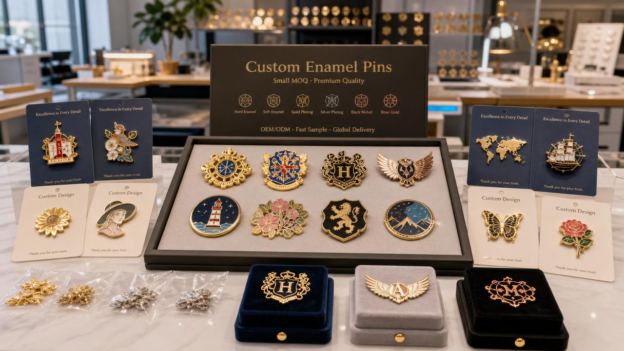 Are custom enamel pins jewelry orders worth small MOQs