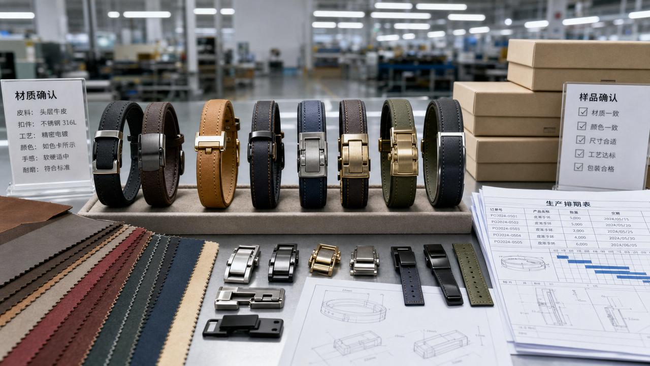 Why leather bracelets OEM fails on samples and lead time