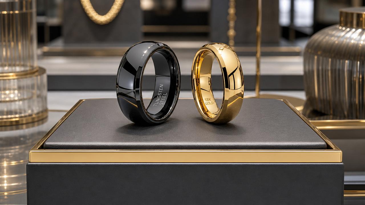 Tungsten carbide rings vs gold for daily wear