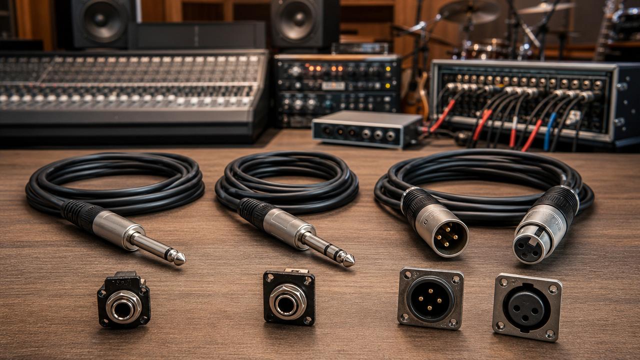 Instrument Cables Explained: TS, TRS, and XLR Differences for Live and Studio Setups