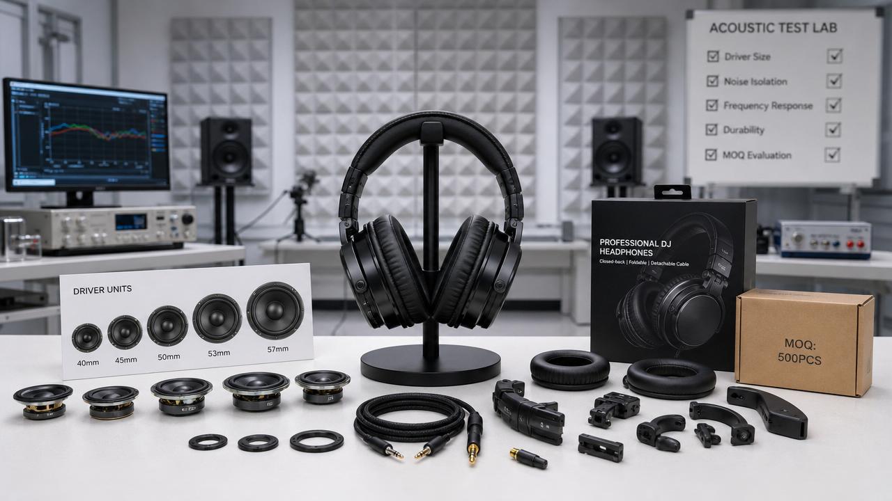 How to Choose DJ Headphones Wholesale: Driver Size, Isolation, and MOQ Explained