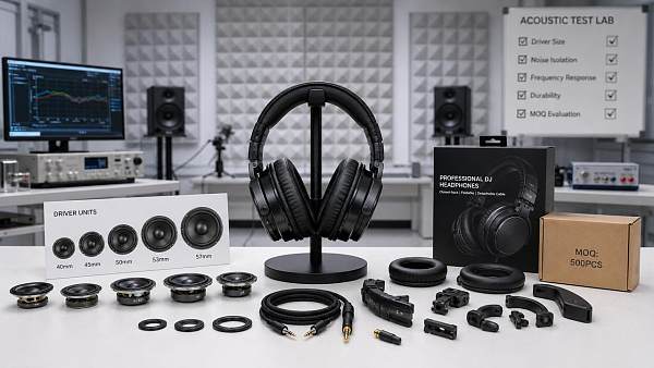 How to Choose DJ Headphones Wholesale: Driver Size, Isolation, and MOQ Explained