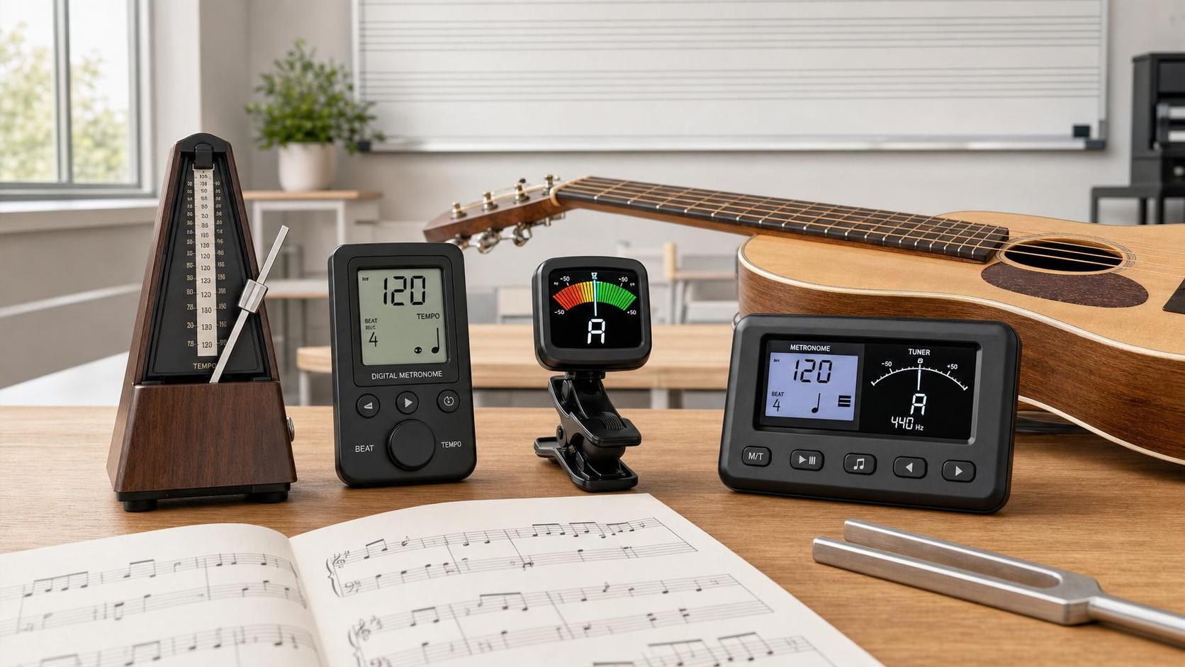 Metronomes and Tuners Explained: Types, Key Features, and Who Needs Both