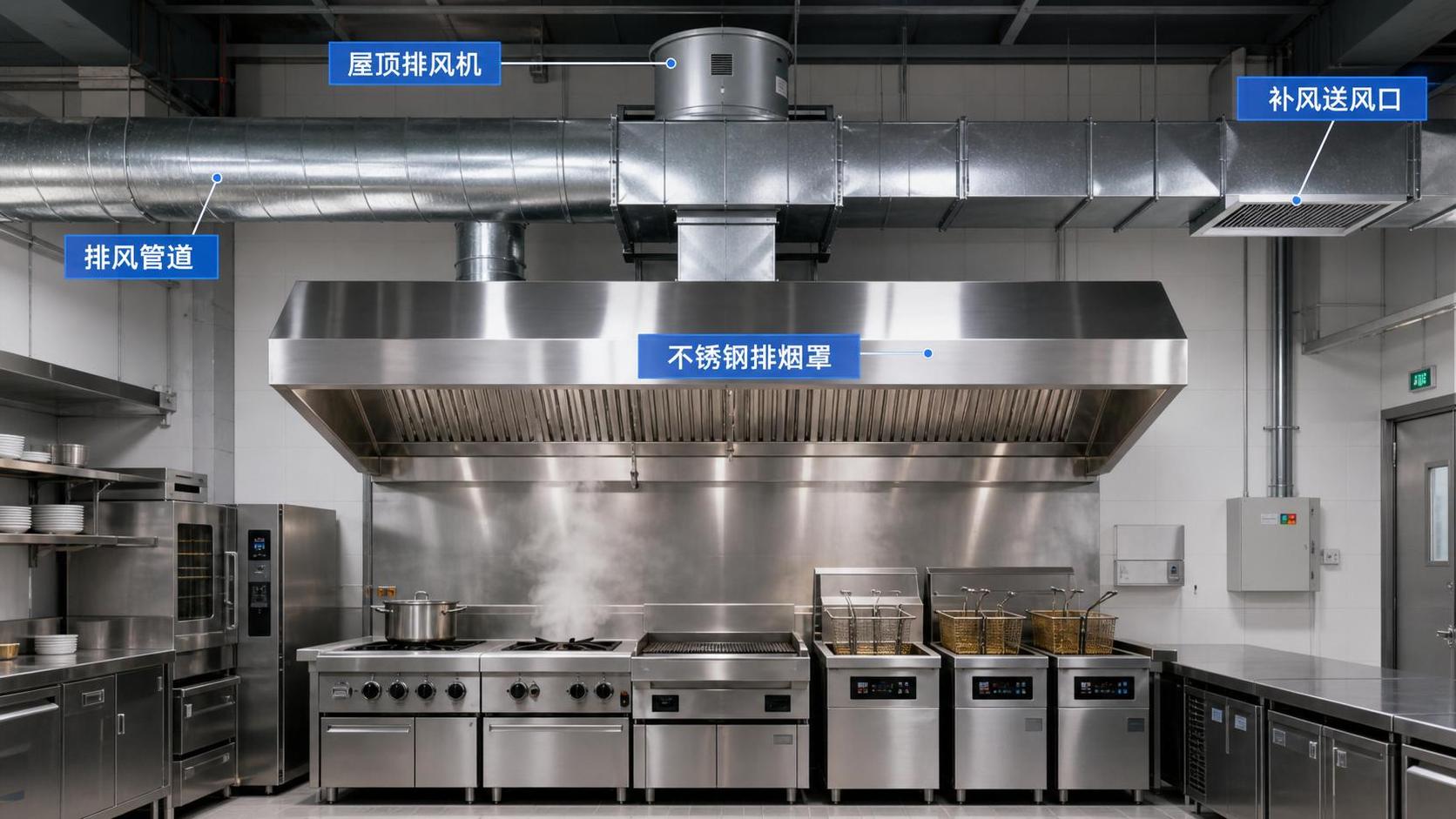 Kitchen Ventilation Systems Design: How to Size Hoods, Airflow, and Make-Up Air