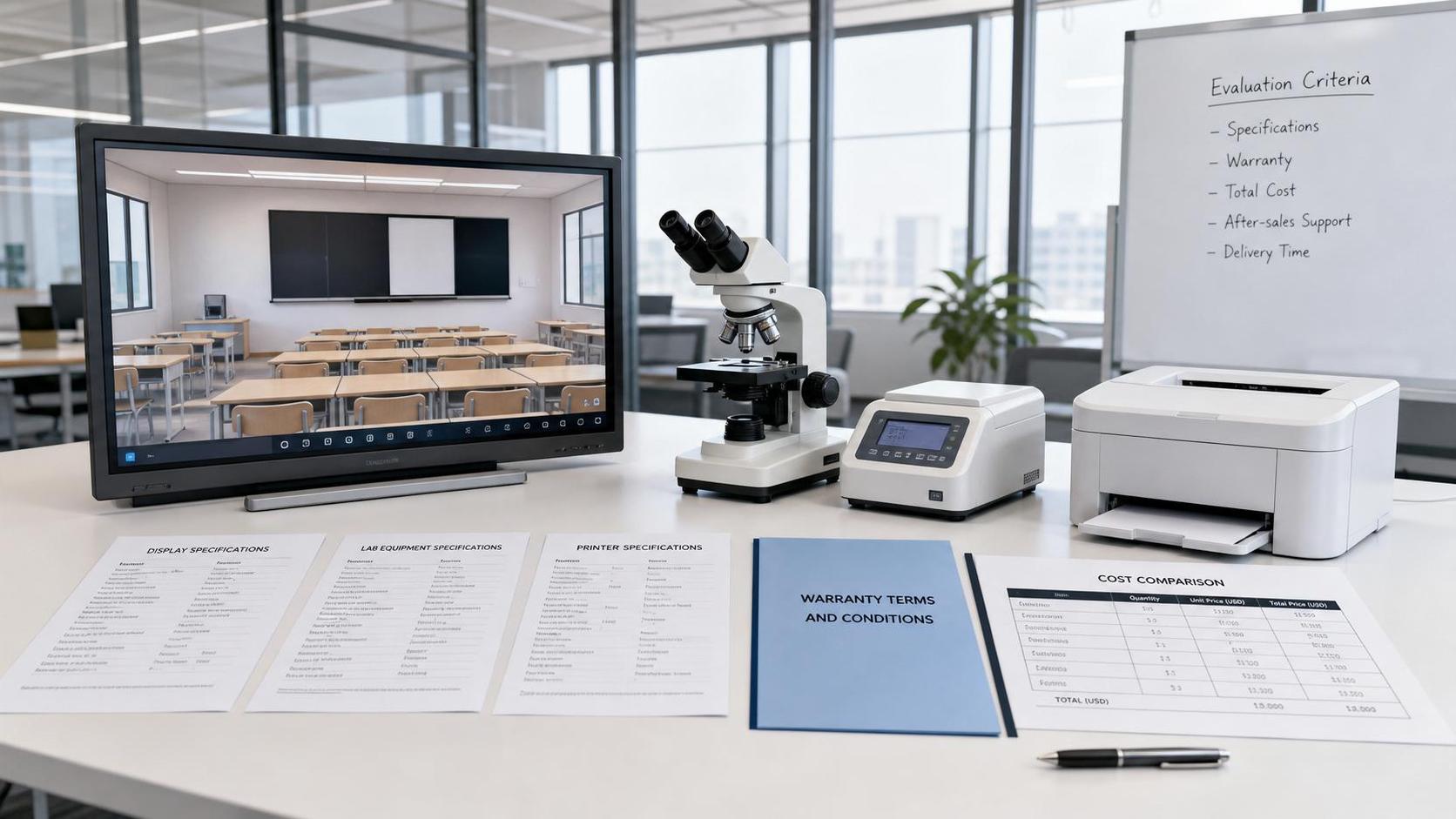 Campus Equipment Procurement Checklist: How to Compare Specs, Warranties, and Total Cost