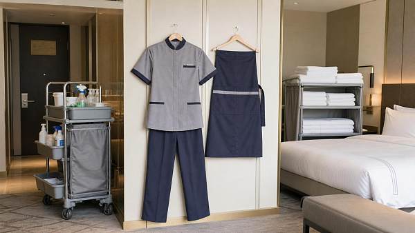 Custom Housekeeping Uniforms: What Fabrics and Features Hold Up in Daily Hotel Use?