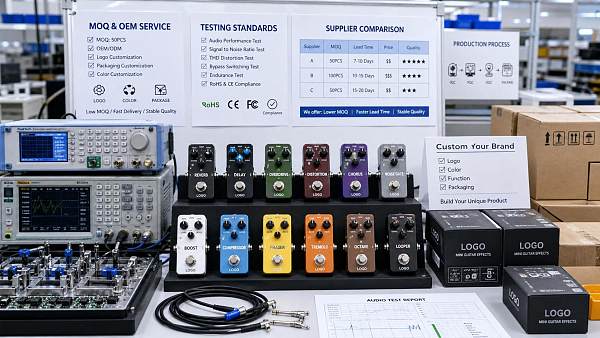 Mini Effect Pedals Wholesale: MOQ, OEM Options, Testing, and Supplier Comparison